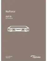 Optoma NuForce AVP-18 User Manual preview