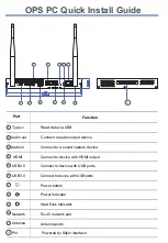 Optoma OPS2-i7 Quick Install Manual preview