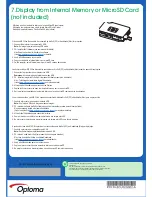 Preview for 4 page of Optoma Pico PK301+ Quick Start Manual