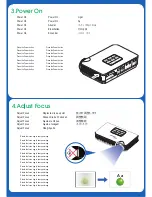 Preview for 2 page of Optoma Pico PK320 Quick Start Manual