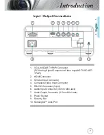 Предварительный просмотр 9 страницы Optoma Projector with lens cap User Manual