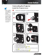 Preview for 11 page of Optoma Projector with lens cover User Manual