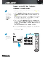 Preview for 14 page of Optoma Projector with lens cover User Manual