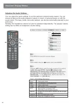 Preview for 39 page of Optoma RD50A Owner'S Manual