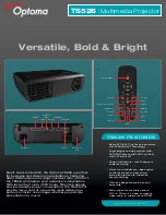 Preview for 1 page of Optoma TS526 Specifications