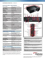 Предварительный просмотр 2 страницы Optoma TW556-3D Datasheet