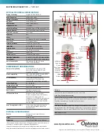 Preview for 2 page of Optoma TW610STi Specifications