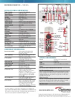 Preview for 2 page of Optoma TW610STi+ Specifications