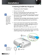 Предварительный просмотр 14 страницы Optoma TX615-3D User Manual