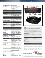 Предварительный просмотр 2 страницы Optoma TX762-GOV Spesification