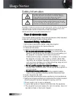 Предварительный просмотр 2 страницы Optoma TX779P-3D User Manual