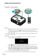 Preview for 22 page of Optoma W400-M User Manual