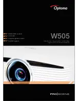 Предварительный просмотр 1 страницы Optoma W505 Brochure & Specs