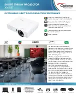 Preview for 1 page of Optoma X305ST Quick Manual