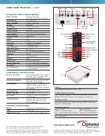 Preview for 2 page of Optoma X305ST Quick Manual