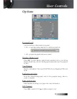 Предварительный просмотр 57 страницы Optoma X605 User Manual Manual