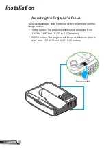 Preview for 16 page of Optoma ZH400UST User Manual