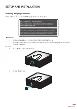 Preview for 13 page of Optoma ZU850 User Manual