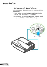 Preview for 16 page of Optoma ZW300UST User Manual