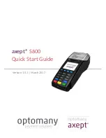 Optomany axept S800 Quick Start Manual preview