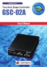 Preview for 1 page of OptoSigma GSC-02A User Manual