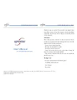 Preview for 1 page of Optostar OP-S4009 User Manual