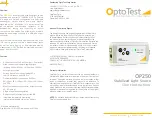 Предварительный просмотр 1 страницы OptoTest OP250 Short Instructions