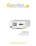 Preview for 1 page of OptoTest OP415 Instruction Manual