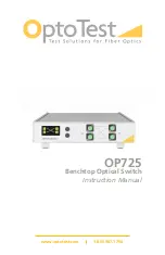 OptoTest OP725 Instruction Manual preview