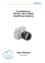 Optronis CamPerform CoaxPress CP70-1-C-1000 User Manual preview