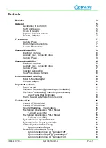 Preview for 3 page of Optronis CP80-4-M/C-500 User Manual