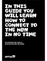 Optus NBN Installation Manual preview