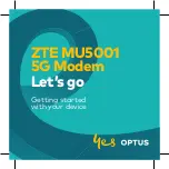 Optus ZTE MU5001 Getting Started preview