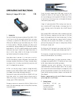 Предварительный просмотр 1 страницы Opus bt-c100 Operating Instructions