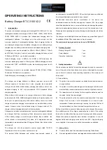 Предварительный просмотр 1 страницы Opus BT-C3100 V2.2 Operating Instructions