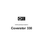 Предварительный просмотр 9 страницы Opus Coverator 330 User Manual