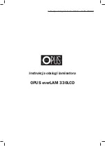 Opus everLAM 330LCD User Manual preview