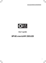 Preview for 7 page of Opus everLAM 330LCD User Manual