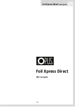 Preview for 42 page of Opus Foil Xpress Direct User Manual