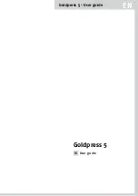 Opus Goldpress 5 User Manual preview