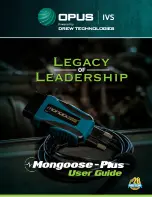 Предварительный просмотр 1 страницы Opus Mongoose-Plus User Manual