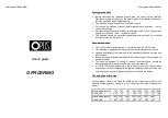 Предварительный просмотр 1 страницы Opus OFFICERINO User Manual