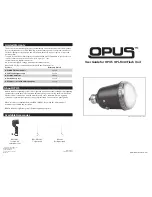 Предварительный просмотр 1 страницы Opus OPL-M40 User Manual