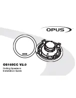 Preview for 1 page of Opus OS165CC V2.0 Installation Manual