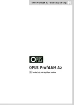 Opus ProfiLAM A2 User Manual preview
