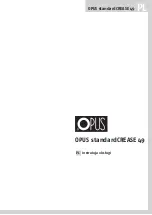 Opus standardCREASE 49 User Manual preview