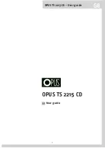 Preview for 7 page of Opus TS 2215 CD User Manual