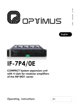 Preview for 3 page of Opvimus IF-7P4/0E Operating Instructions Manual