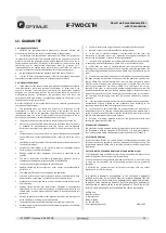 Preview for 25 page of Opvimus IF-7W120DCETH Operating Instructions Manual