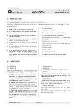 Preview for 7 page of Opvimus MD-30ETH Operating Instructions Manual